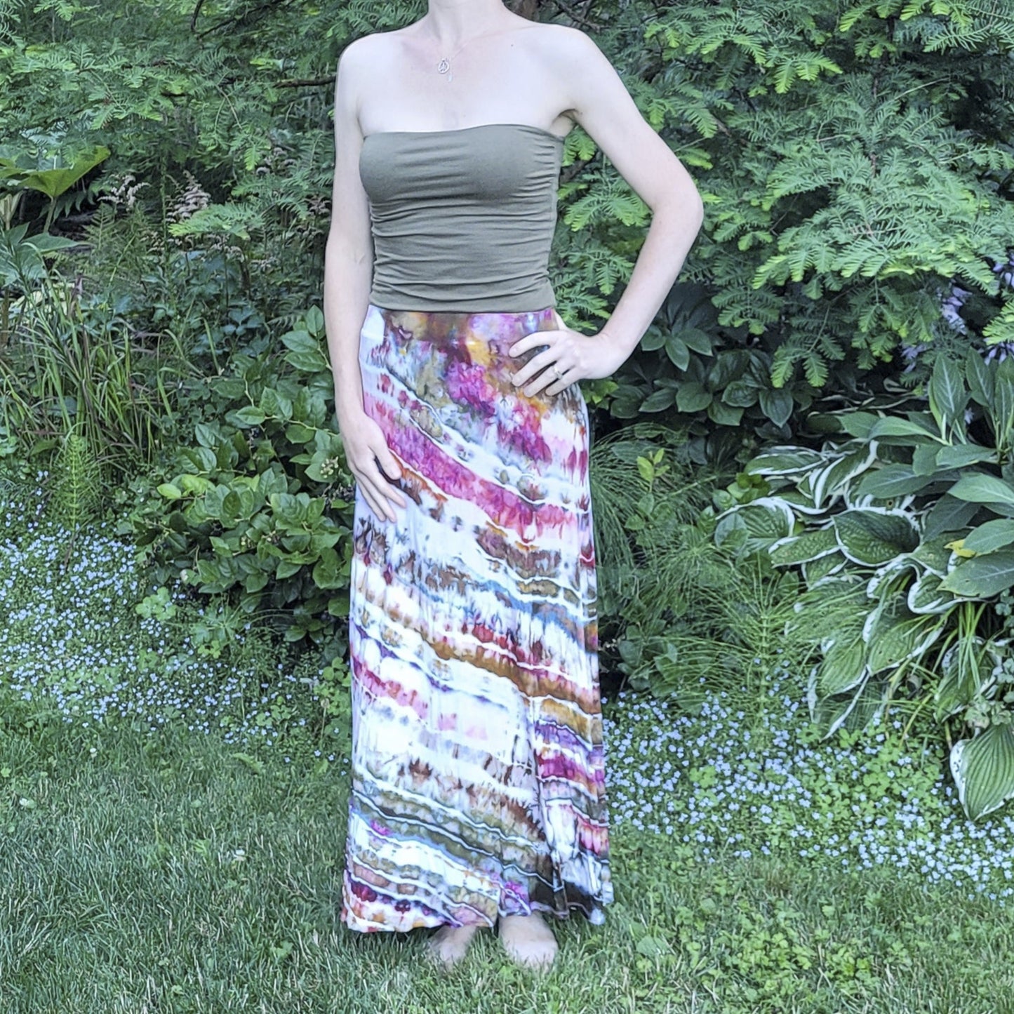 Skirt Maxi Rainbow Geode Medium