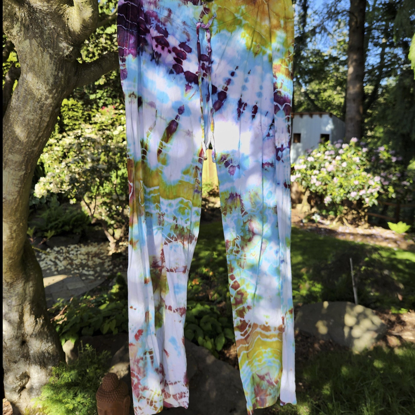 Linen Pant Rainbow Geode Small