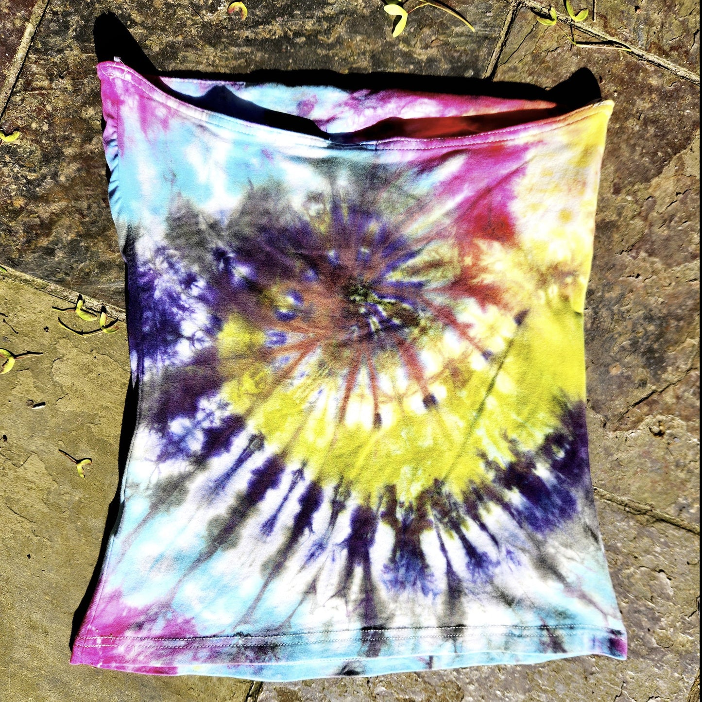 Tube Top Rainbow Spiral Small Upcycle