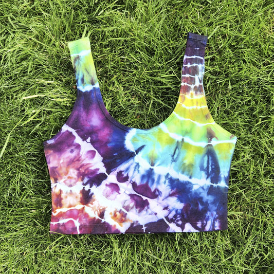 Crop Tank Top Rainbow Geode Medium