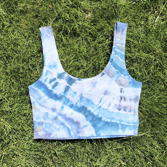 Crop Tank Top Sky Blue Medium