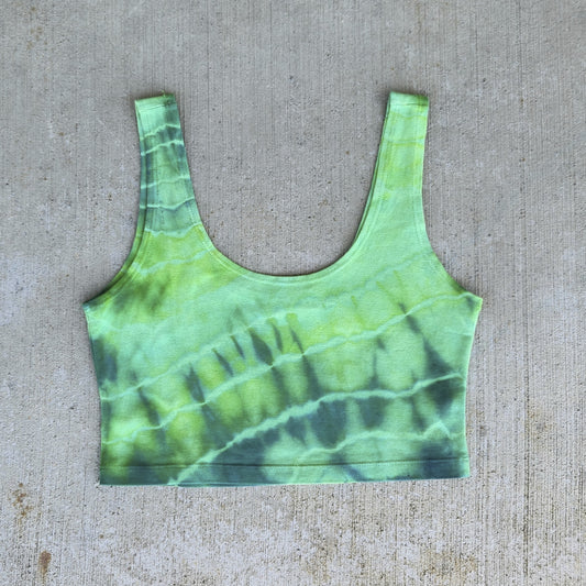 Crop Tank Top Electric Green Medium