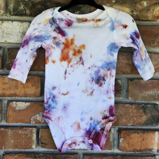 Onesie Long Sleeve Fairy Ice Dye 6 month