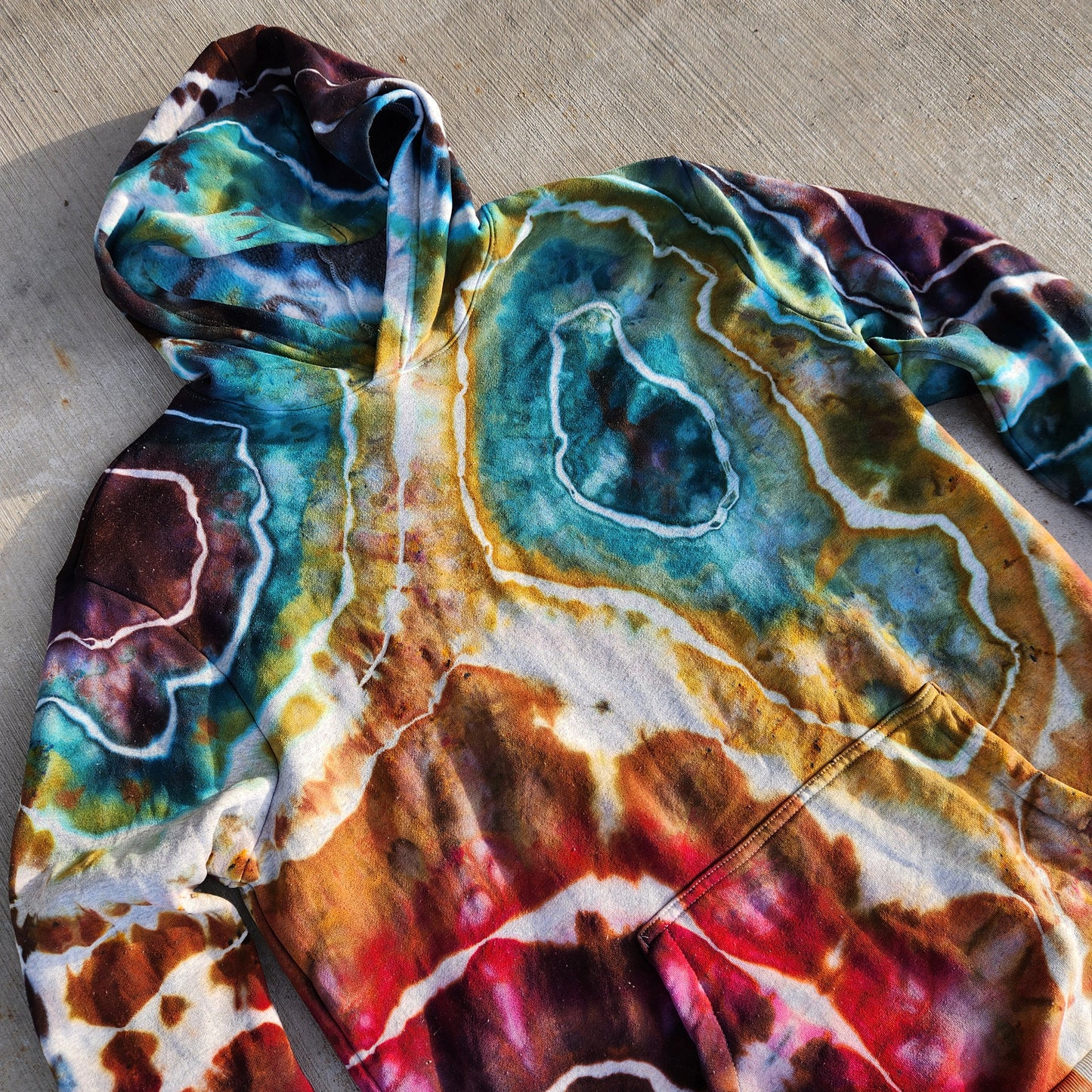 Hoodie Rainbow Geode Medium