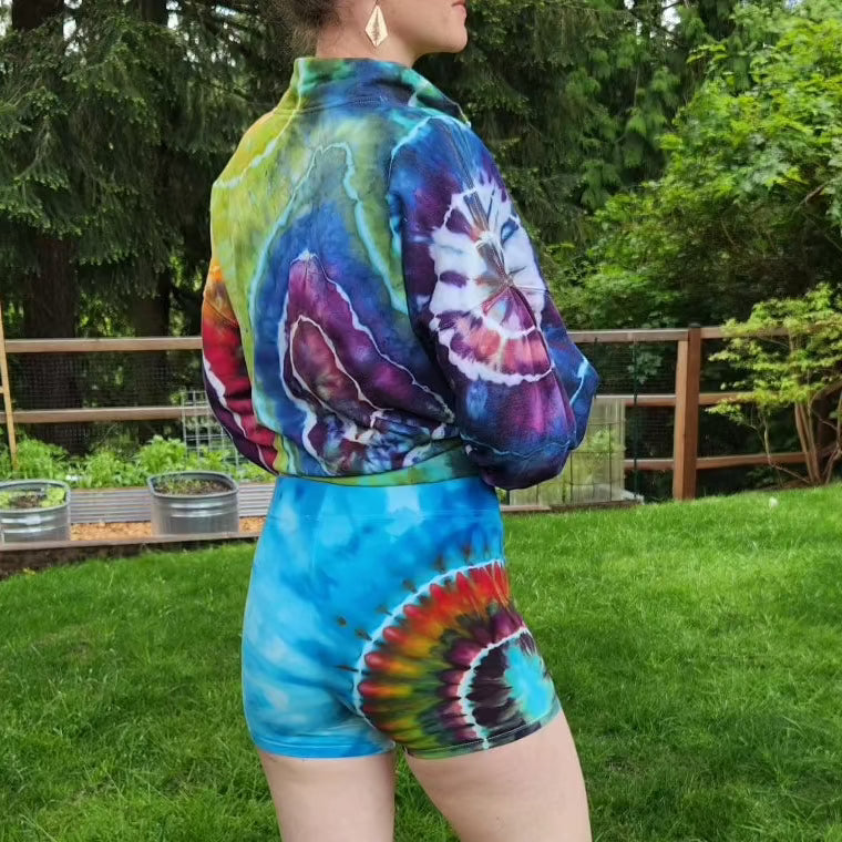 High Rise Hot Short Rainbow Hip