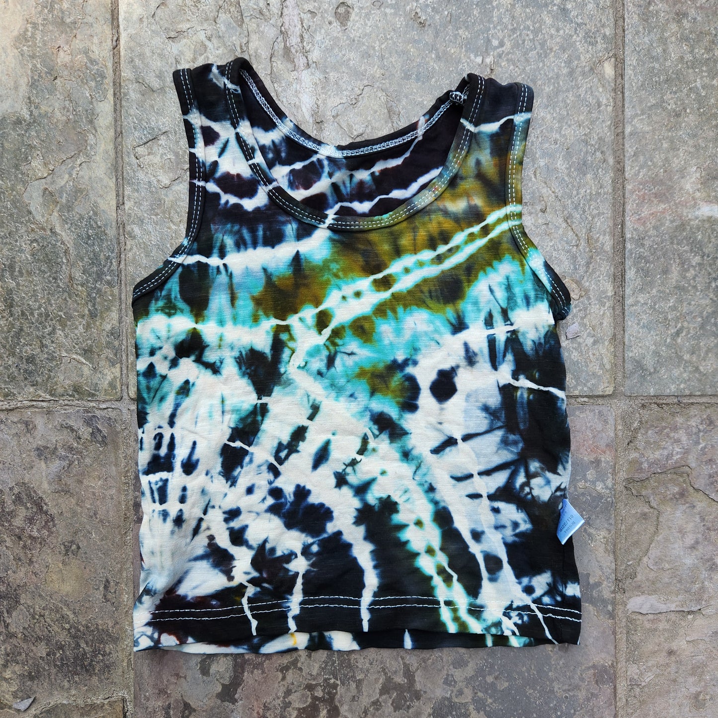 Tank Top Mystic Geode Youth XS Upcycle