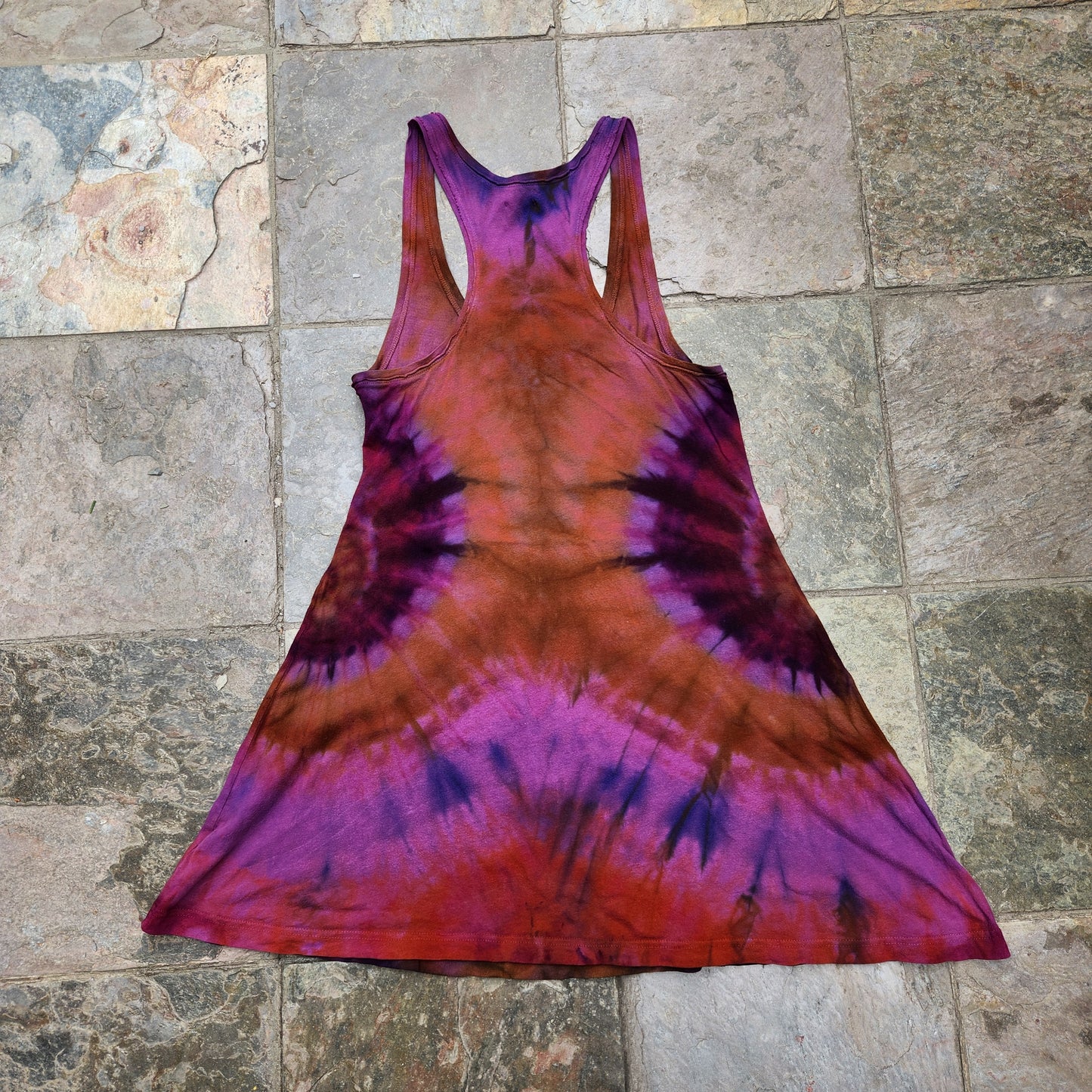 Tank Top Dress Spiral Large Upcycle