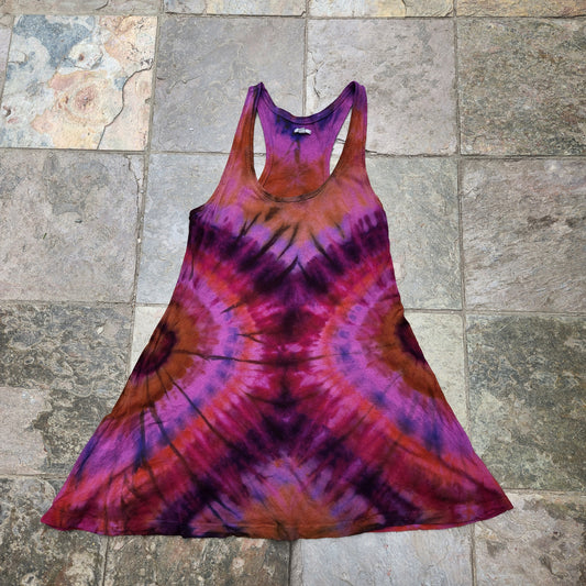 Tank Top Dress Spiral Large Upcycle