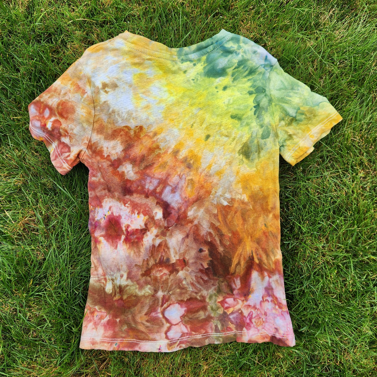 Tee Fall Ice Dye Youth Small (6/7) Upcycle