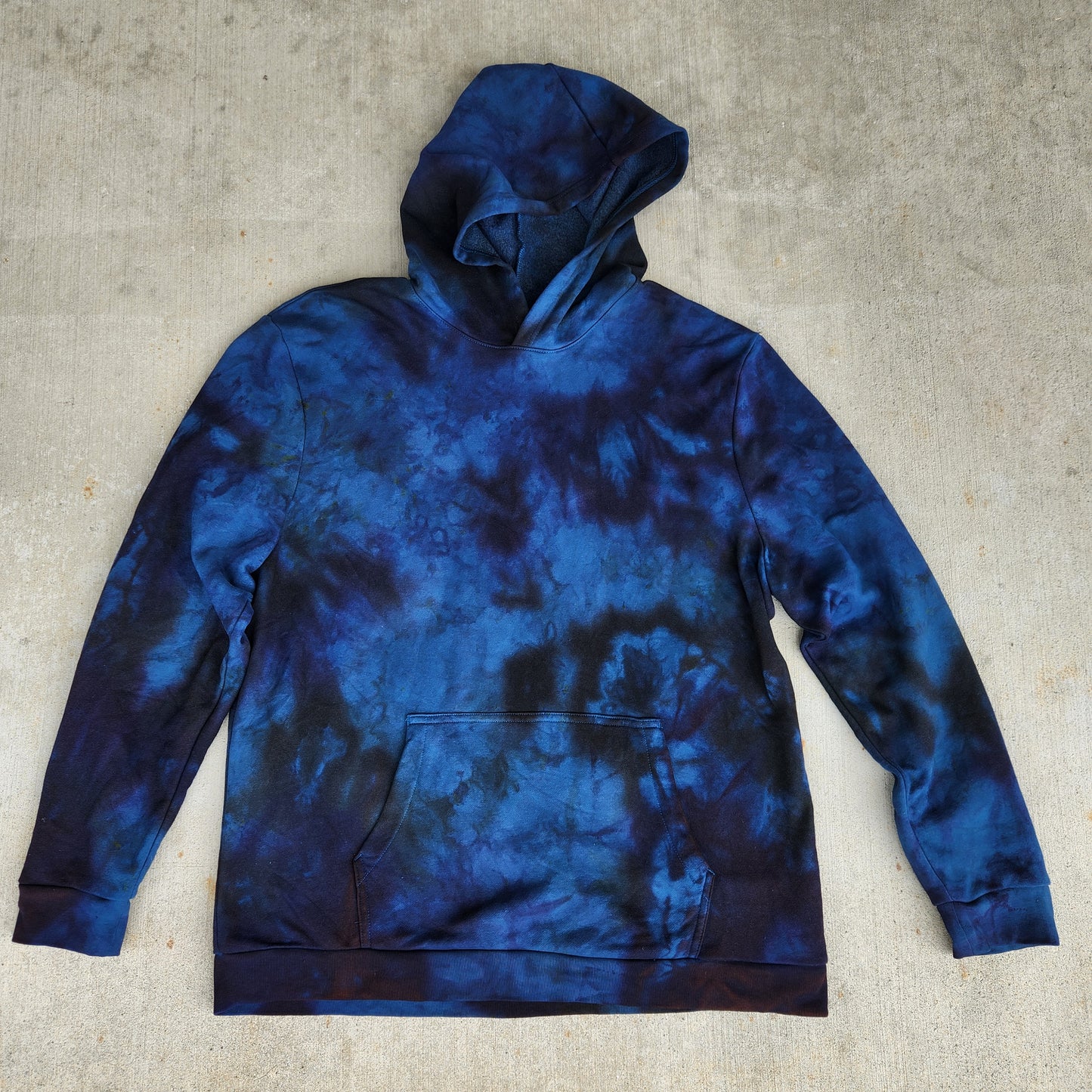 Hoodie Dark Night Ice Dye XL