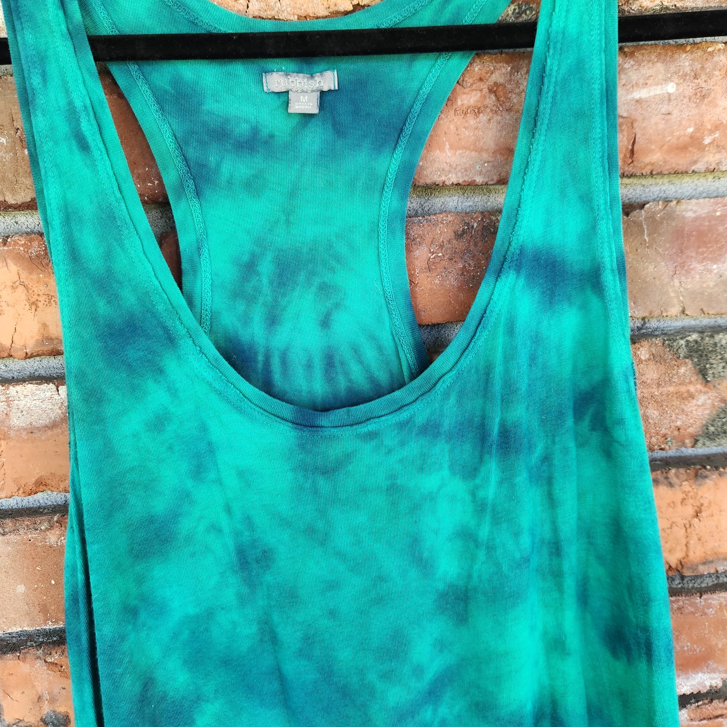 Tank Top Dress Teal Medium Upcycle