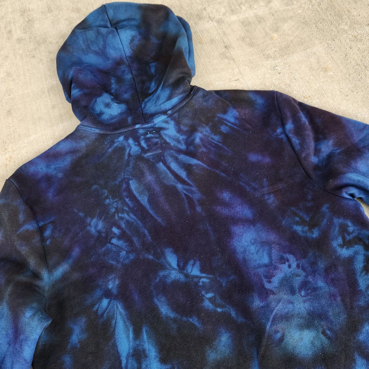 Hoodie Dark Night Ice Dye Small