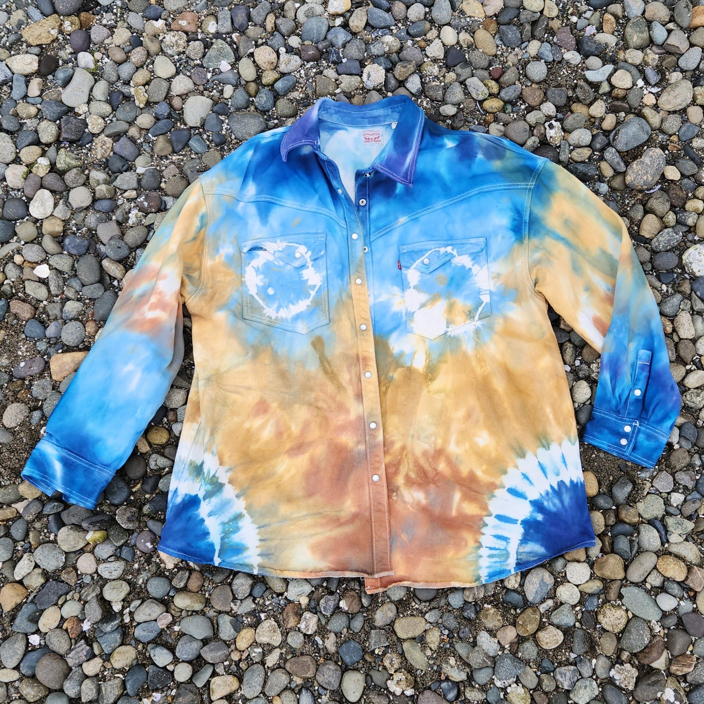 Denim Jacket Tide Mandala XL