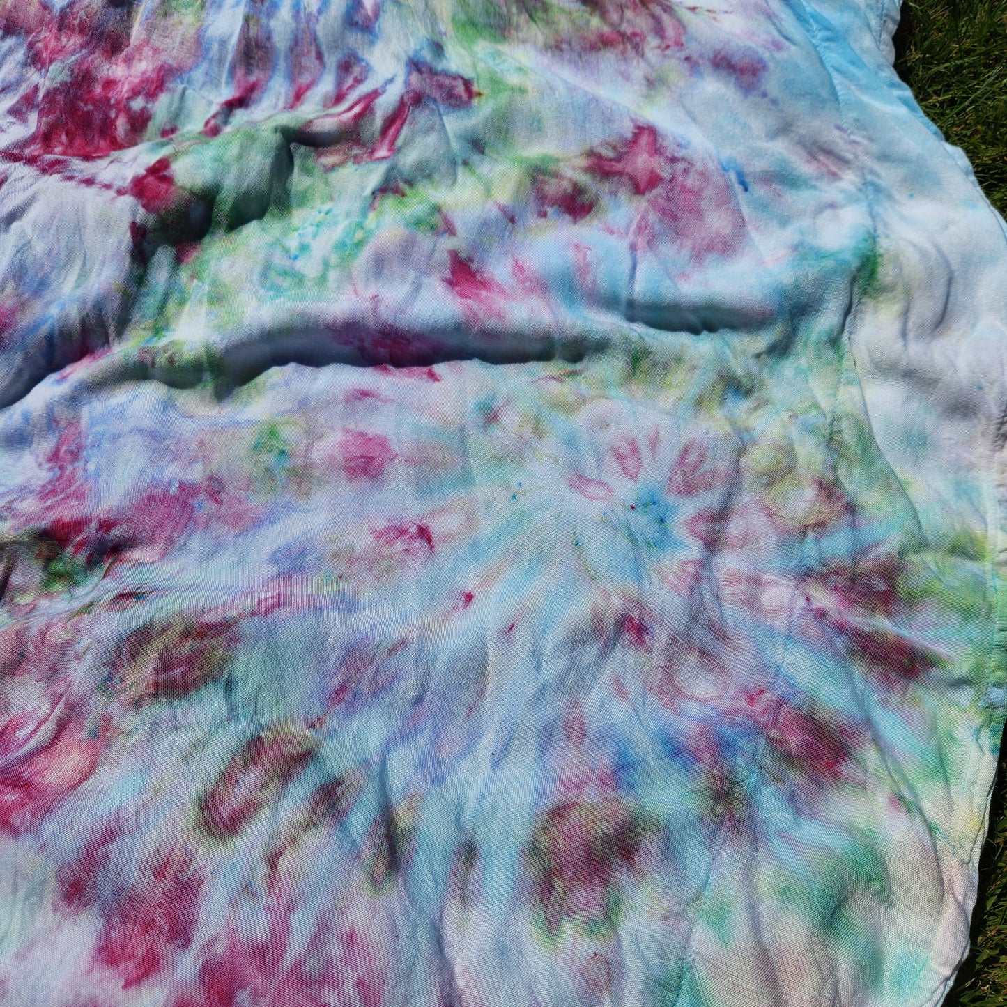 Caftan Ruched Pastel Ice Dye One Size