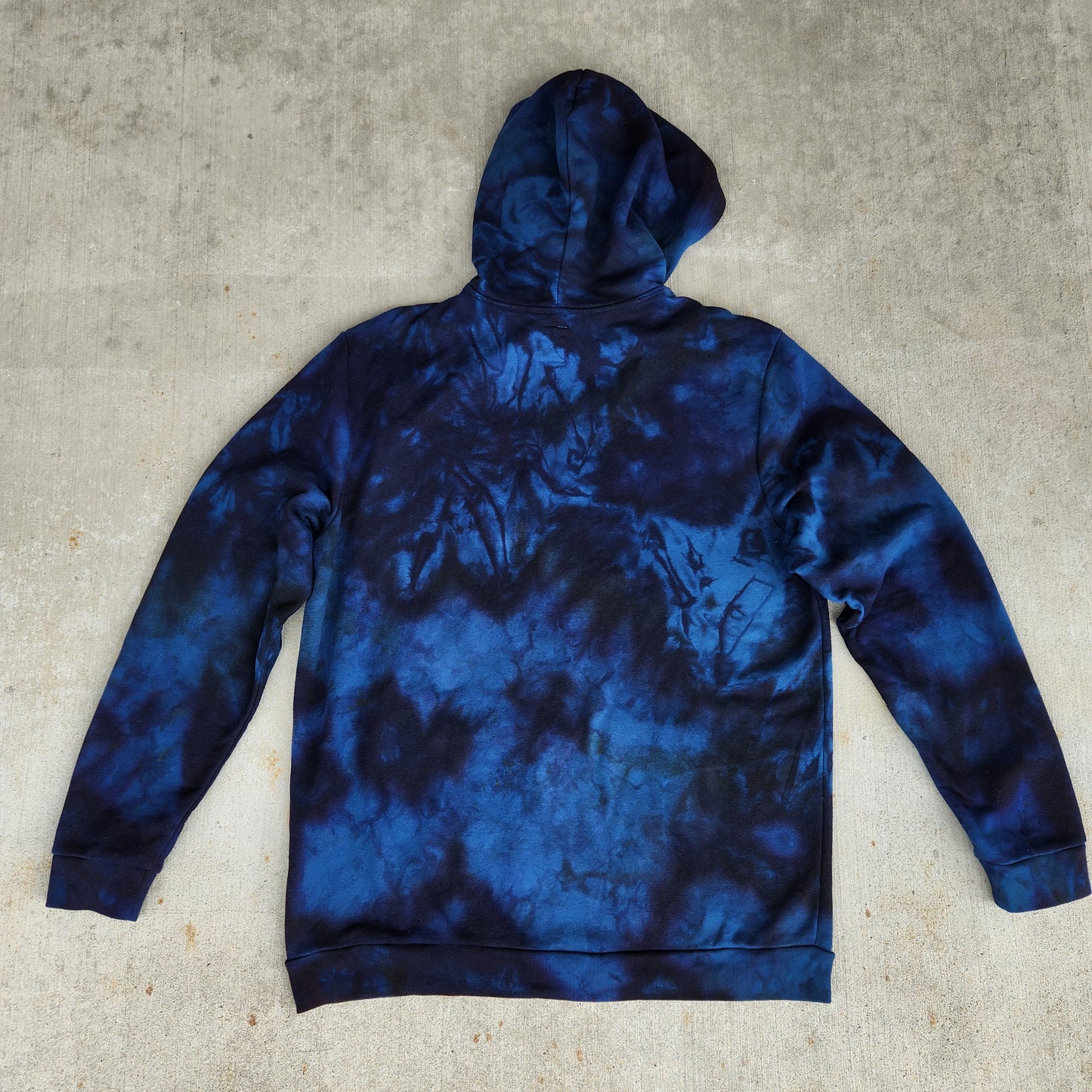 Hoodie Dark Night Ice Dye Large