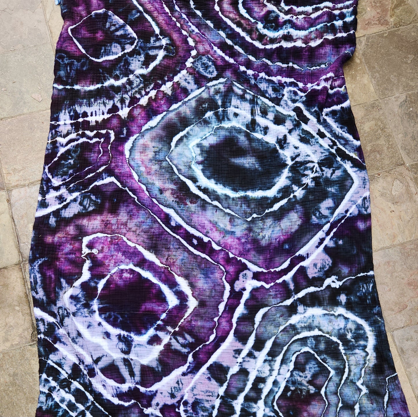 Muslin Blanket 6 layer Midnight Geode Twin