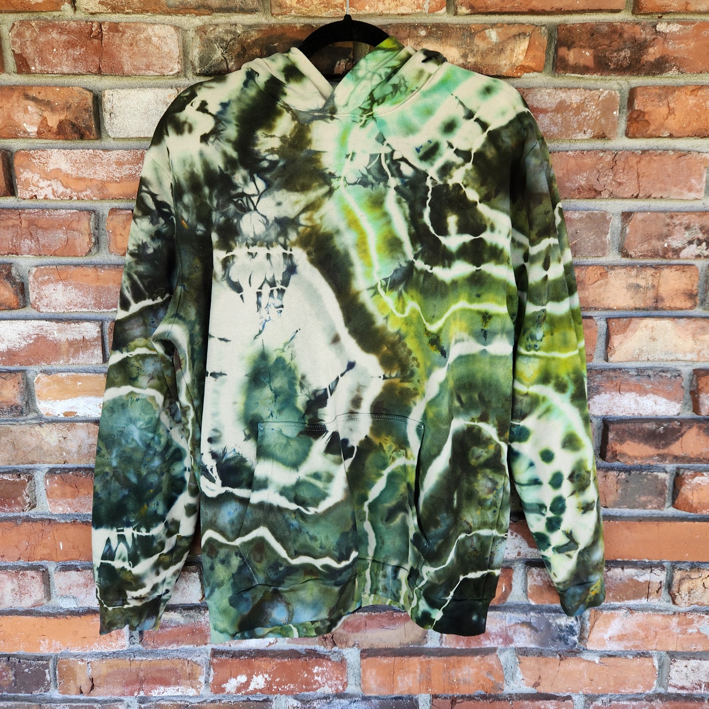 Hoodie Green Geode Medium