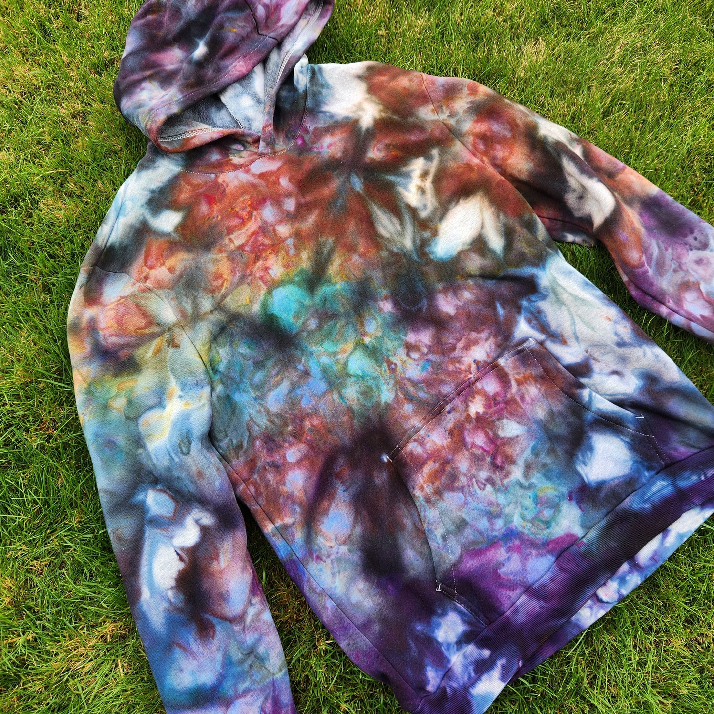 Hoodie Autumn Ice Dye Large