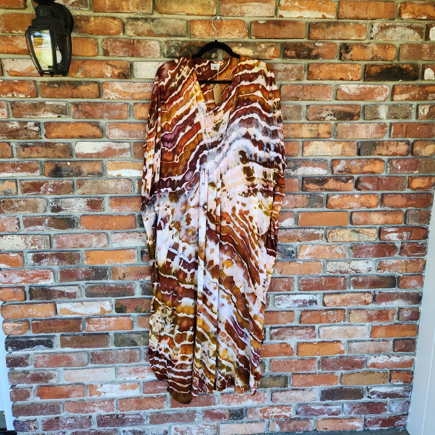 Caftan Ruched Gold Geode One Size