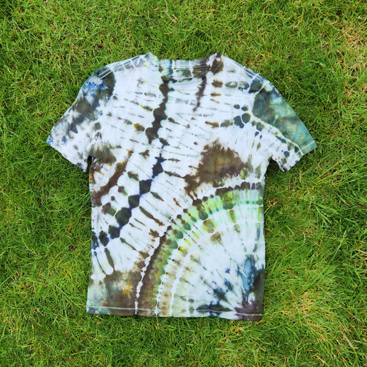 Tee Youth Medium Green Geode