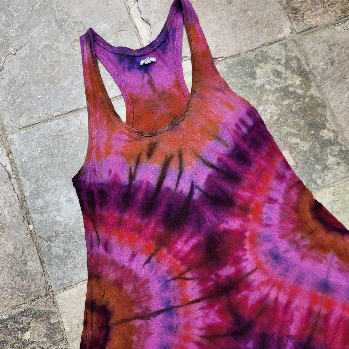 Tank Top Dress Spiral Large Upcycle