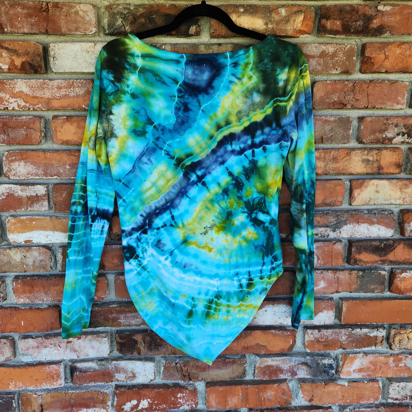 Body Suit Long Sleeve Square Neck Island Geode Medium