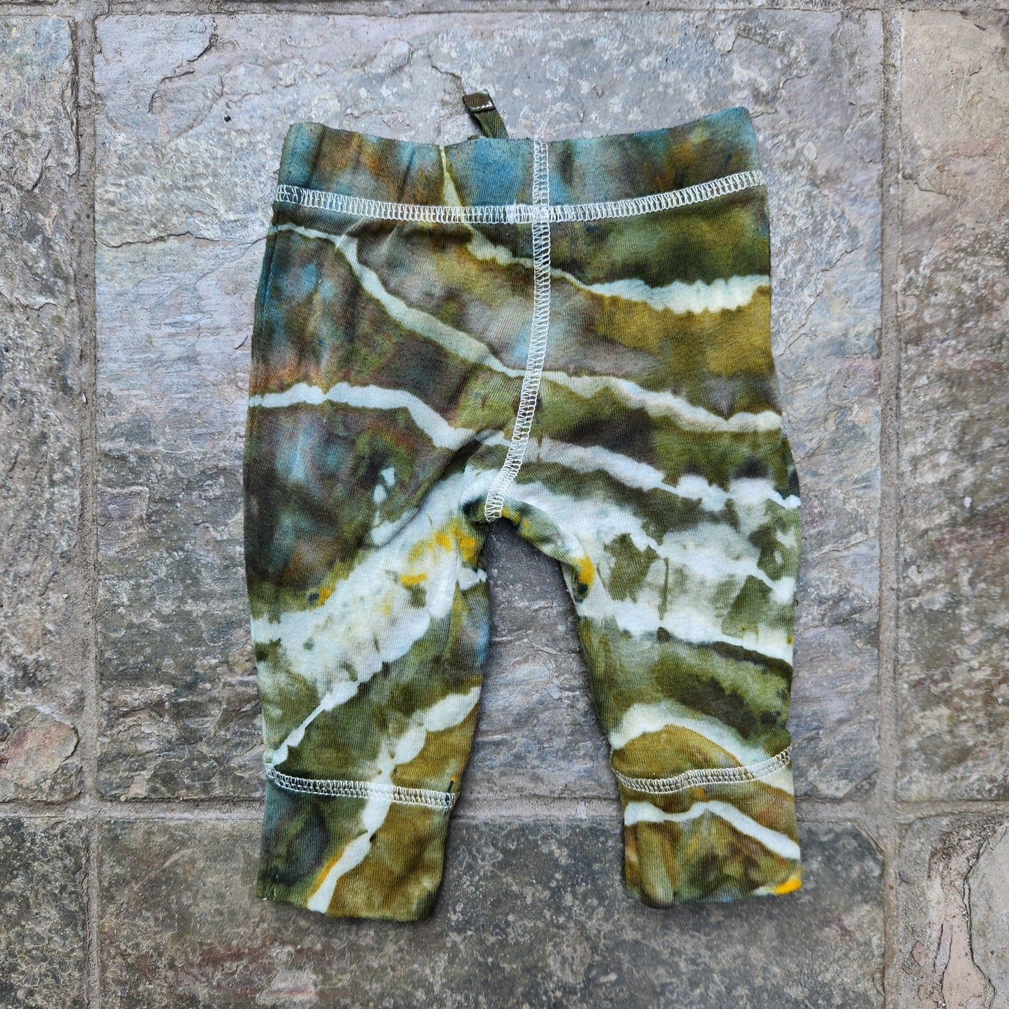 Baby Pant Sage Geode 3 month Upcycle