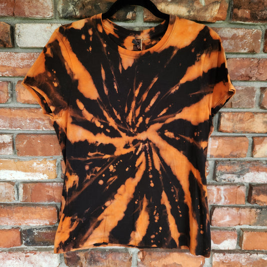 Tee Halloween Spiral Women's Medium