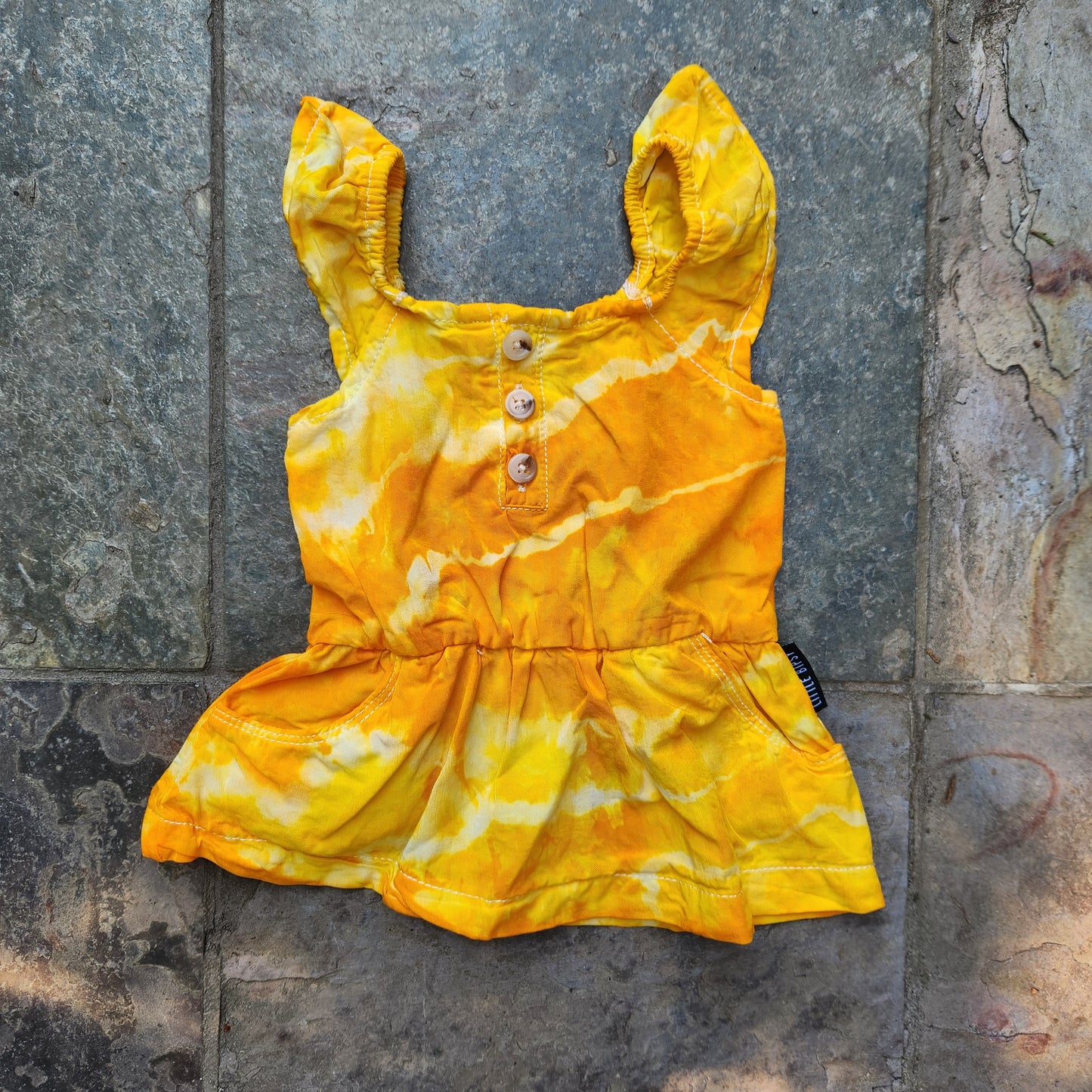 Baby Sundress Sunshine Geode 6-12 month Upcycle