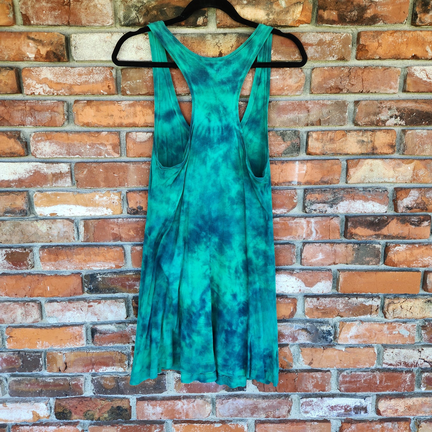 Tank Top Dress Teal Medium Upcycle