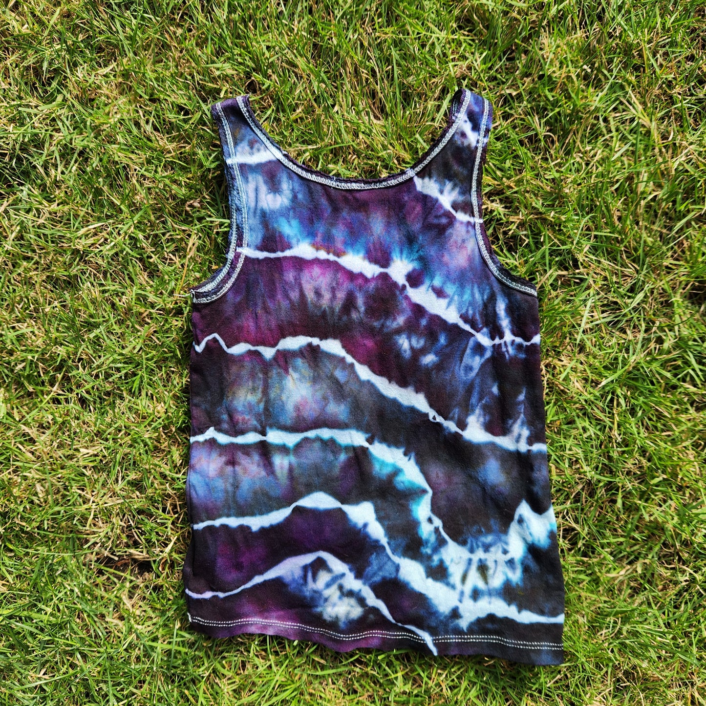 Tank Top Midnight Geode Youth Medium Upcycle