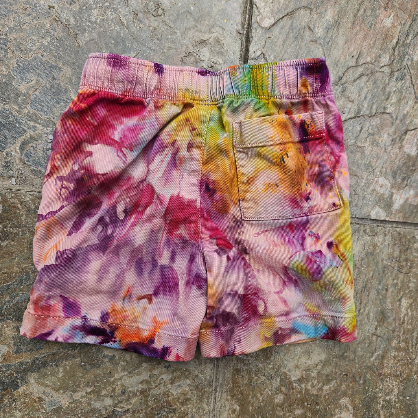 Shorts Toddler Ice Dye T5 Upcycle