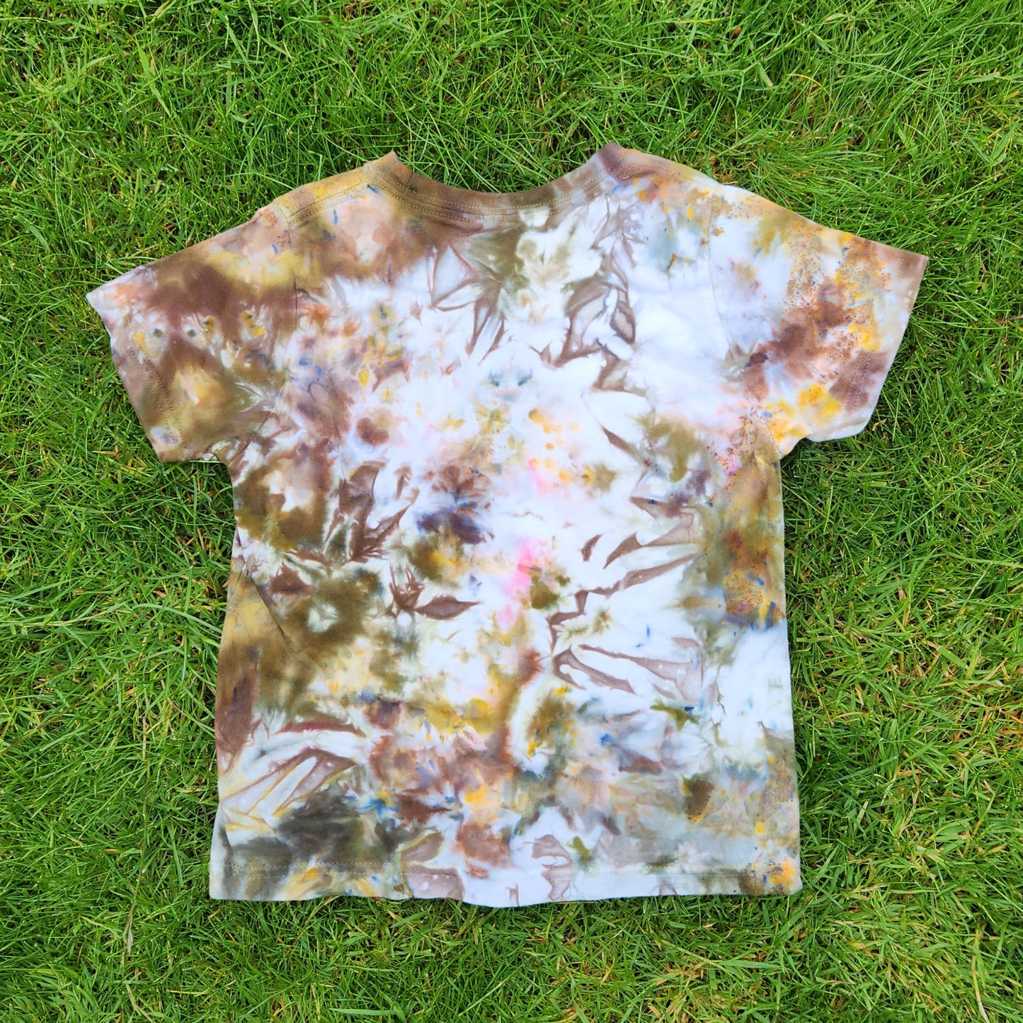 Tee Youth Size 5-6 Earthy Ice Dye