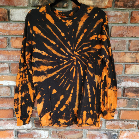 Long Sleeve Shirt Halloween Spiral Small