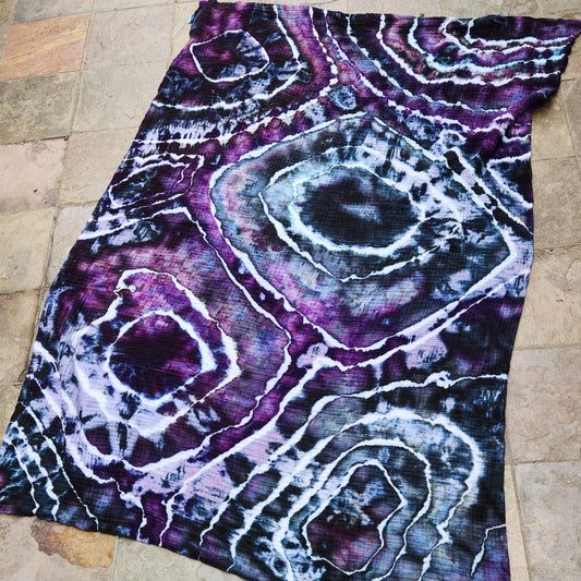 Muslin Blanket 6 layer Midnight Geode Twin