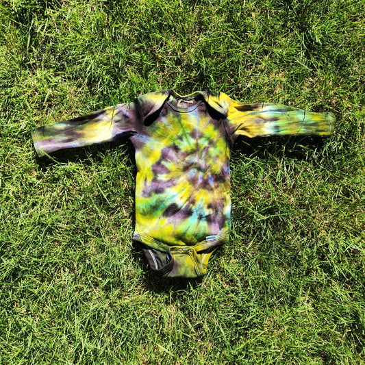 Onesie Long Sleeve Acid Spiral 6-9 month