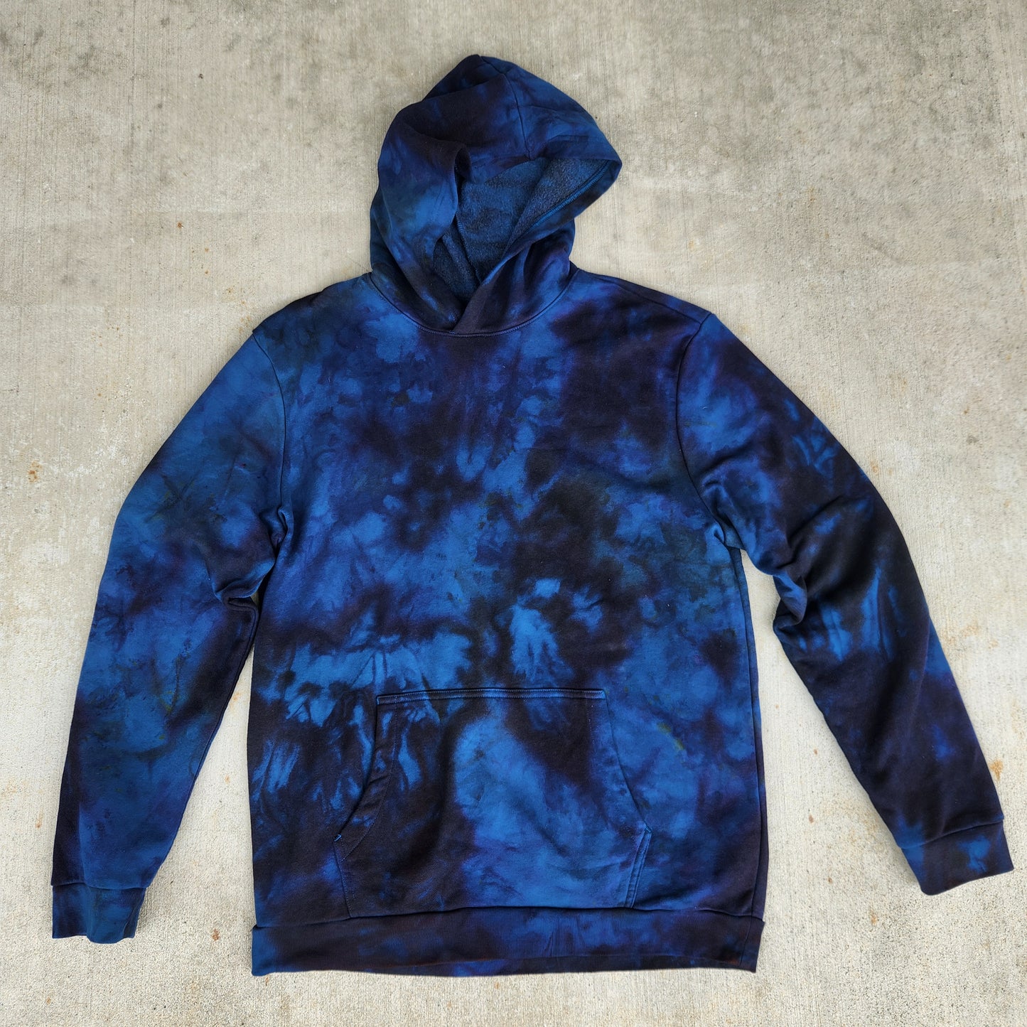 Hoodie Dark Night Ice Dye Large