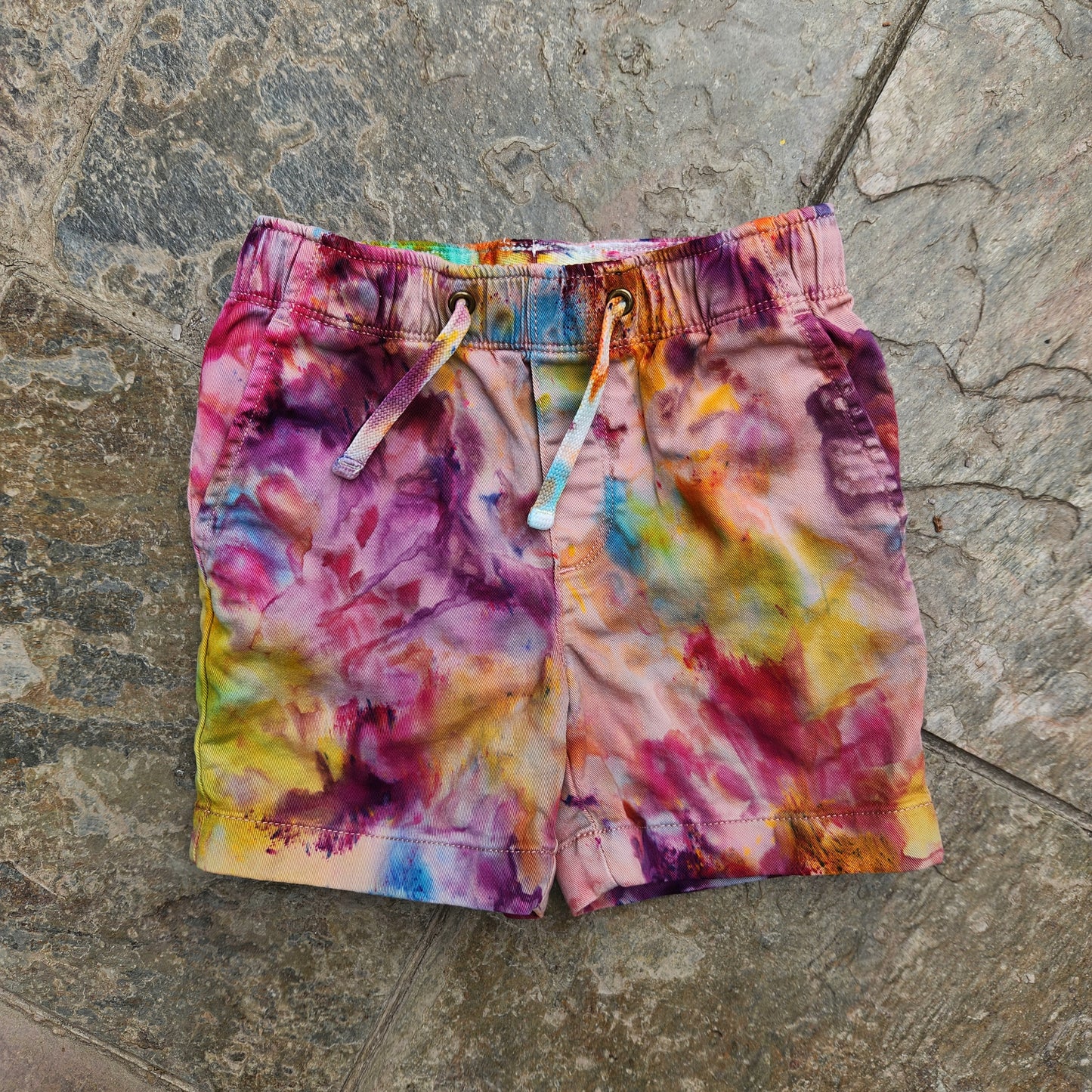 Shorts Toddler Ice Dye T5 Upcycle