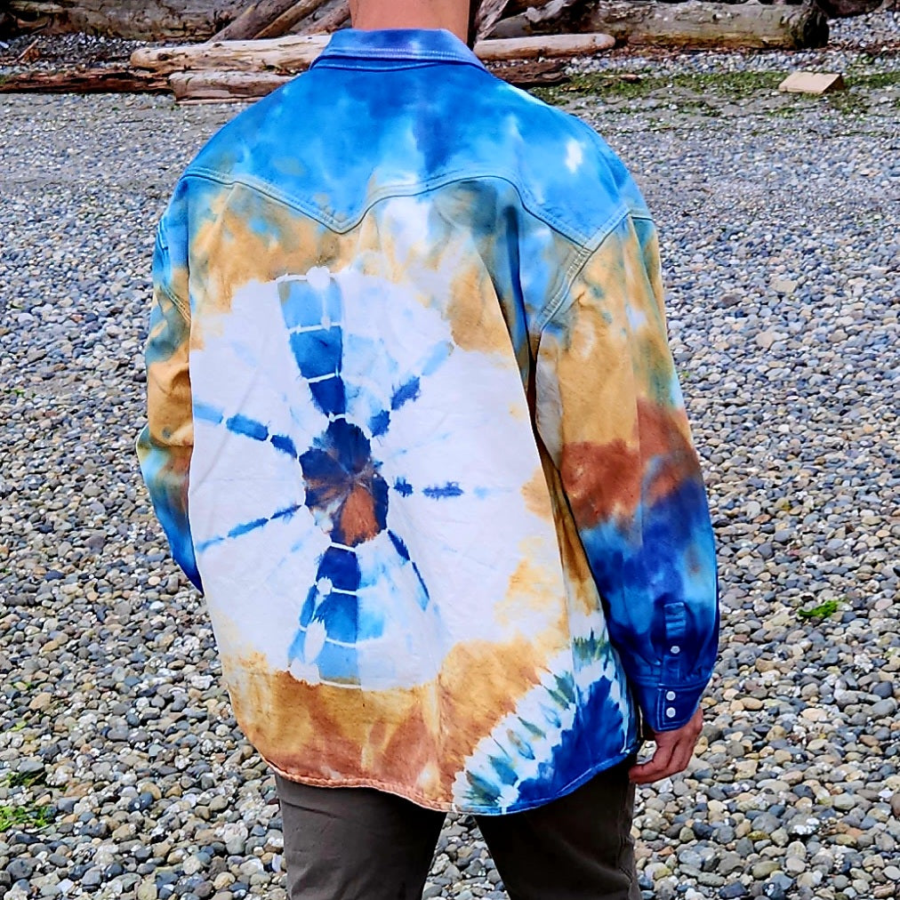 Denim Jacket Tide Mandala XL