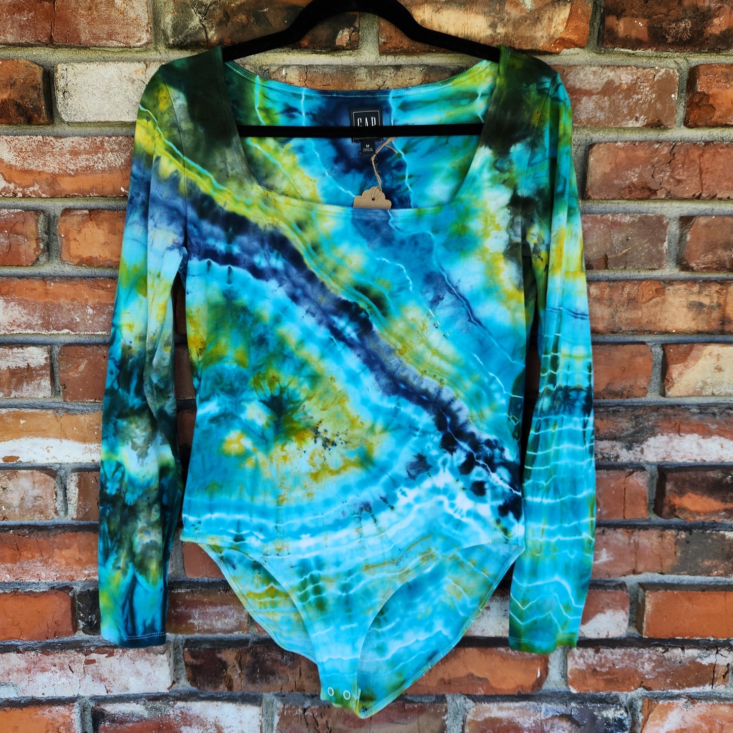 Body Suit Long Sleeve Square Neck Island Geode Medium