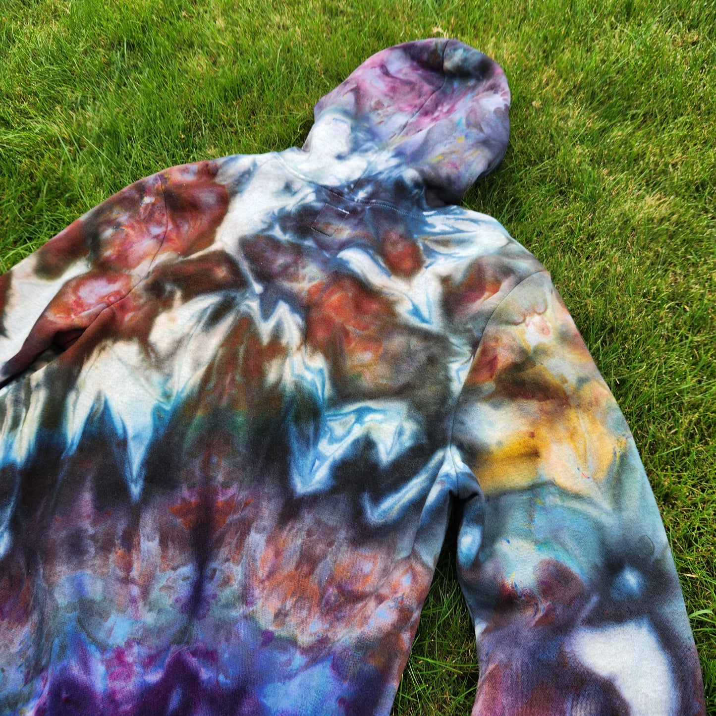 Hoodie Autumn Ice Dye Large