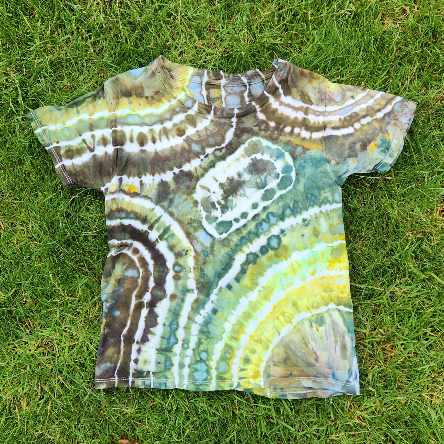 Tee Youth Small 6-7 Green Geode