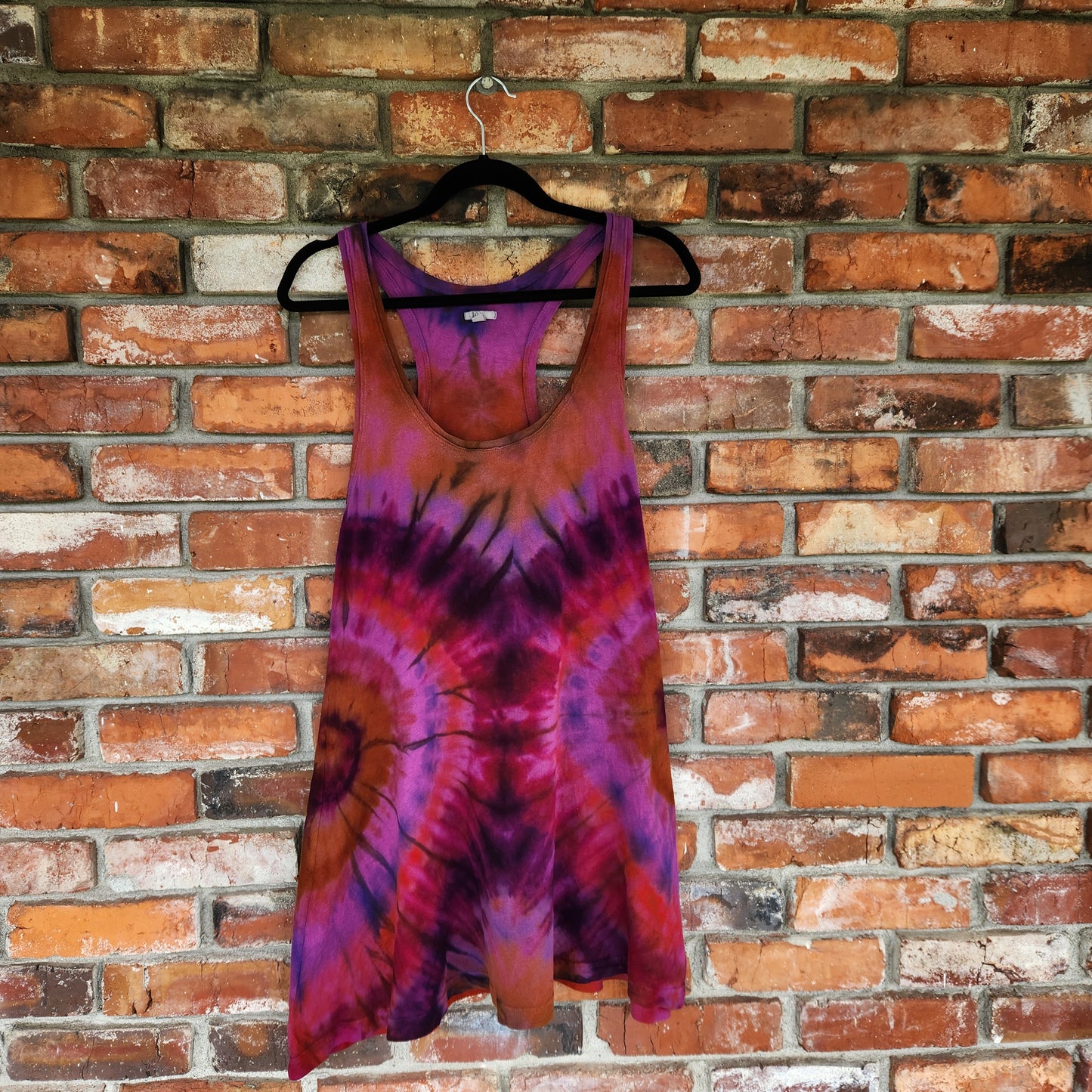 Tank Top Dress Spiral Large Upcycle